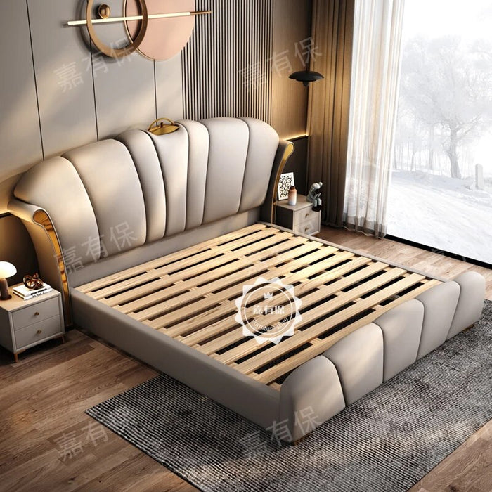 Royal European Double Bed Designer Luxury Drawers Safe Modern Twin Bed Frames Queen Storage Cama Matrimonial Bedroom Set