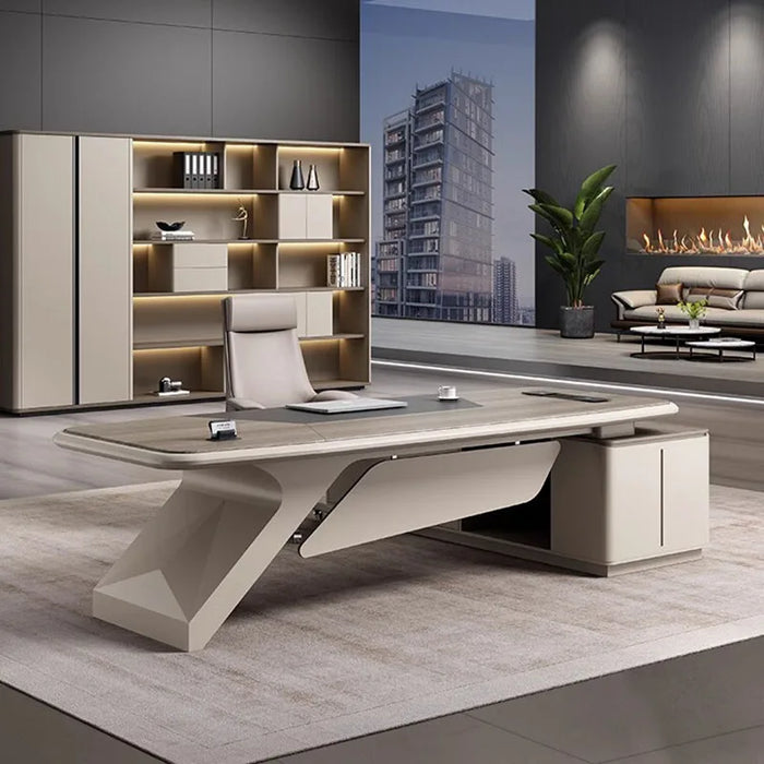 Executive Drawers Office Desk Study Writing Desktops Work Standing Office Desk Meeting Mesa De Escritorio Luxury Furniture