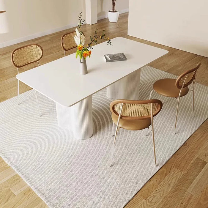 Italy Style Dining Table Living Modern Rectangle Minimalist Luxury Dining Table Kitchen Home Esstisch Garden Furniture Sets
