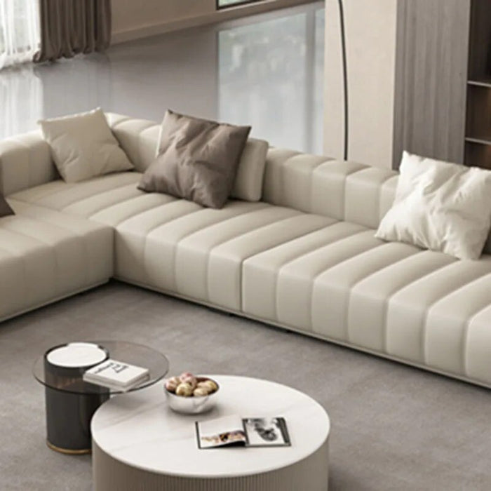 Bedroom European Living Room Sofa Luxury Leather Ergonomic Living Room Sofa Couch Set Water Proof Divani Soggiorno Decorations