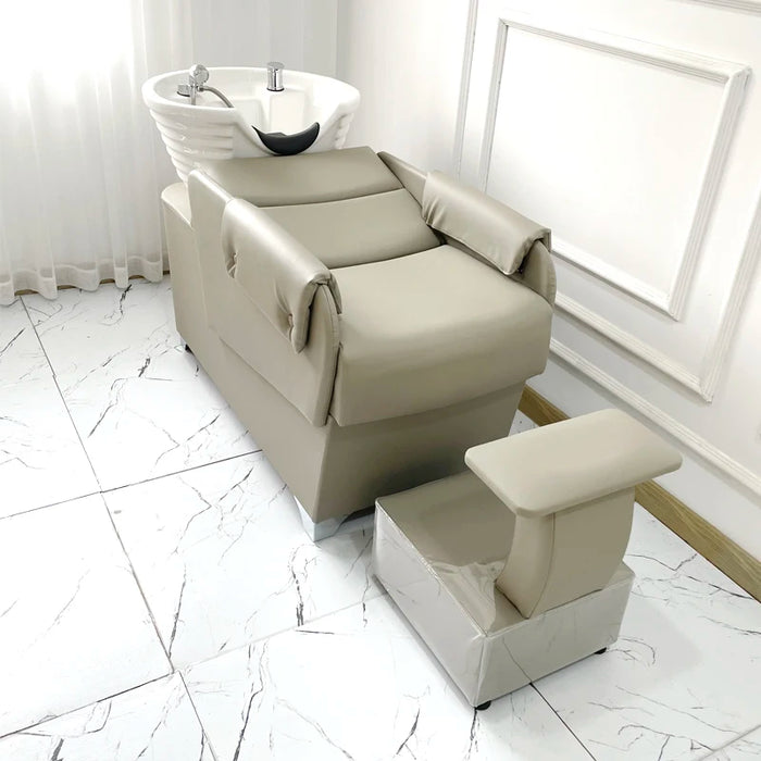 Comfort Luxury Shampoo Bed Head Spa Sink Barber Shop Hair Salon Chair Pillow Makeup Shampouineuse Beauty Furniture LJ50SC