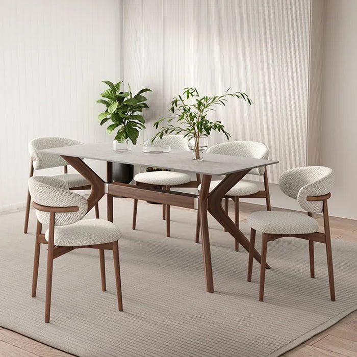 Small Wood Table Coffee Conference Luxury Modern Dinner Dining Table Set Restaurant Center Desk Mesa Garden Furniture Sets