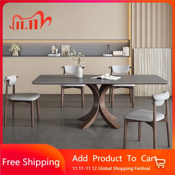 Center Luxury Dining Table Nordic Kitchen Basses Wall Desk Living Room Wall Dining Table Office Mesas De Comedor Furniture