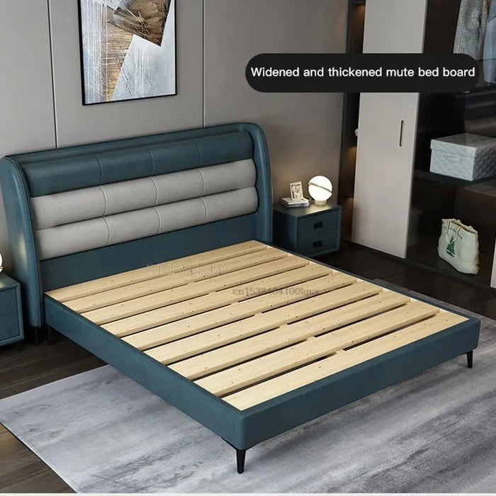 Master Bedroom Technology Cloth Bed 1.5m 1.8m Modern Minimalist Small Apartment Multifunctional Storage Double Bed Light Luxury