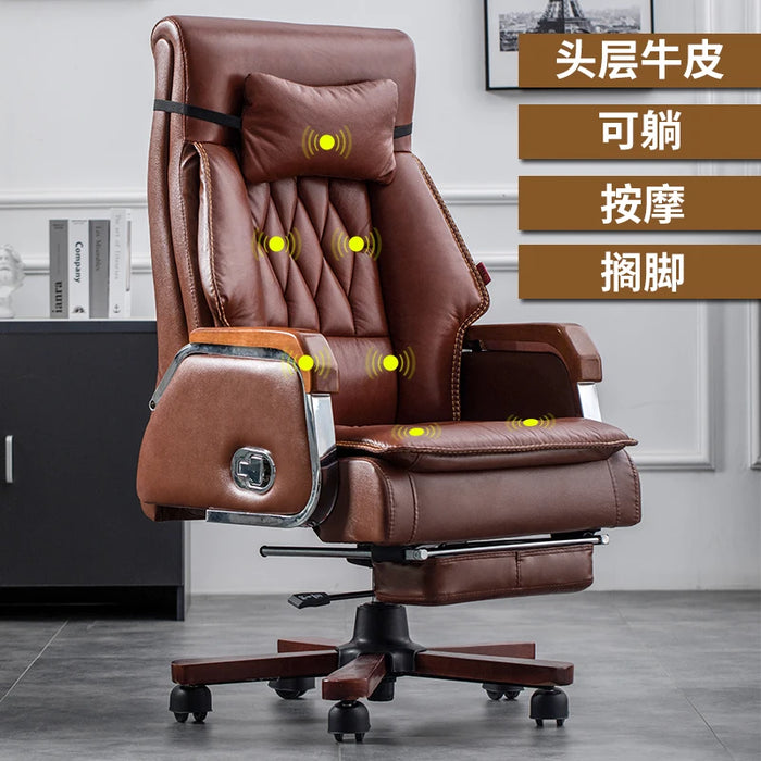 Living Room Recliner Chair Massage Vanity Floor Study Arm Office Chair Salon Bedroom Leather Sillas De Oficina Office Furniture