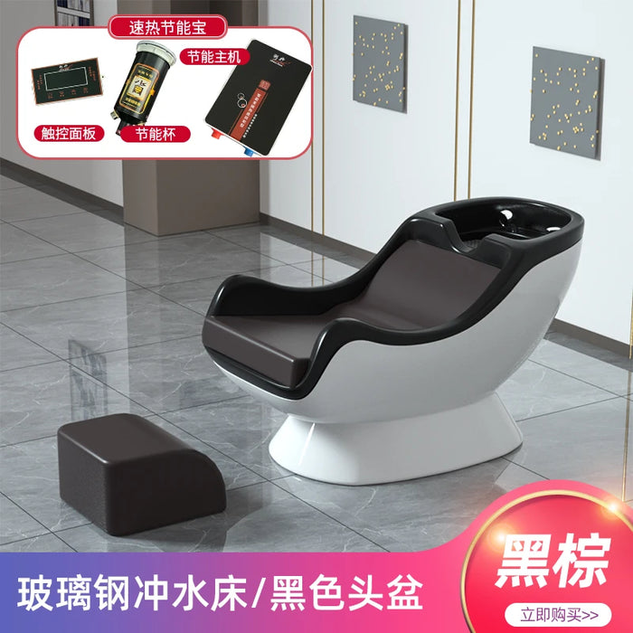 Water Circulation Shampoo Chair Ergonomics Shower Head Hair Salon Equipments Chair Luxury Shampouineuse Salon Furniture MQ50SC