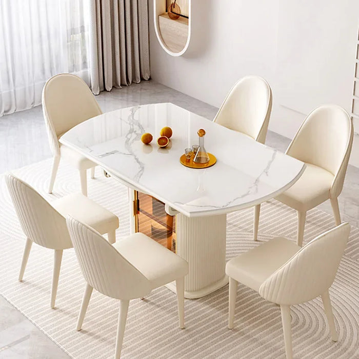 Extendable Conference Table Dining Kitchen Nordic Center Bedside Round Table Coffee Balcony Livingroom Mesa Hotel Furniture