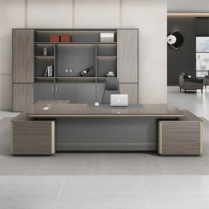 L Shaped Standing Desk Reception Vanity Stand Up Executive Desk Kids Black Meeting Compact Escritorios De Oficina Furniture