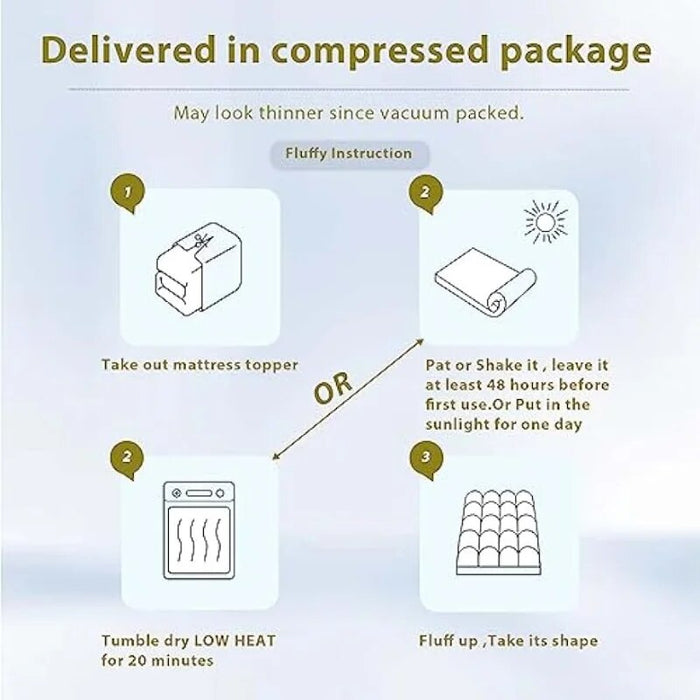 TopTopper Mattress Topper Queen Size, Cooling Mattress Pad Cover for Hot Sleepers, Extra Thick 5D Snow Down Alternative Overf