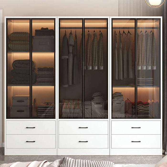 Luxury Nordic Closet Ventilation Industrial Unique Minimalist Indoor Wardrobe Closet Display Meuble Rangement Modern Furniture