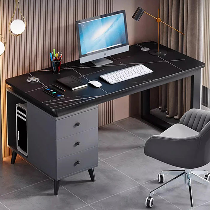 Shelf Standing Monitor Office Desk Storage Corner Secretary Writing Computer Desks Executive Study Mesa Escritorio Furniture