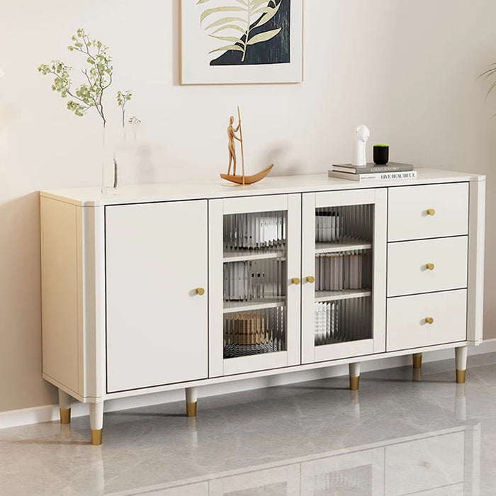 Luxury Rustic Sideboard Buffet Storage Drawer Modular Shelves Traditional Sideboard Industrial Table De Chevet Furniture HDH