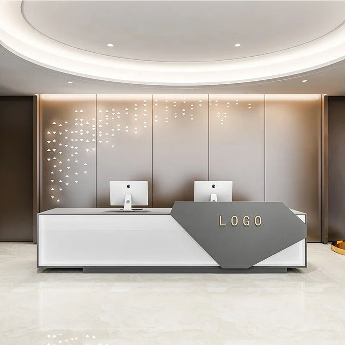 Office Store Reception Desks Counter Mobile Luxury Modern Office Podium Reception Desks Table Comptoir Magasin Salon Furniture