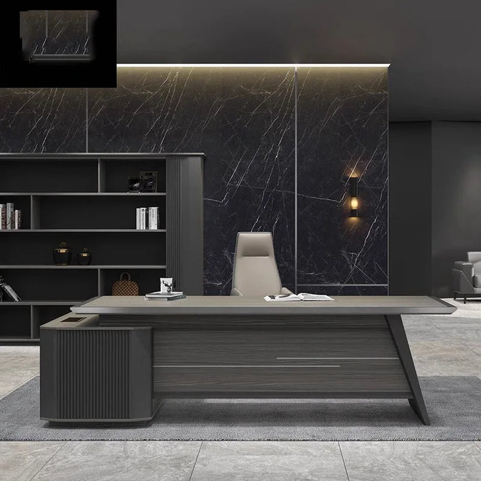 Executive L Shaped Office Desk Floor Sets Luxury Secretary Computer Desks Drawers Corner Mesa De Computador Modern Furniture