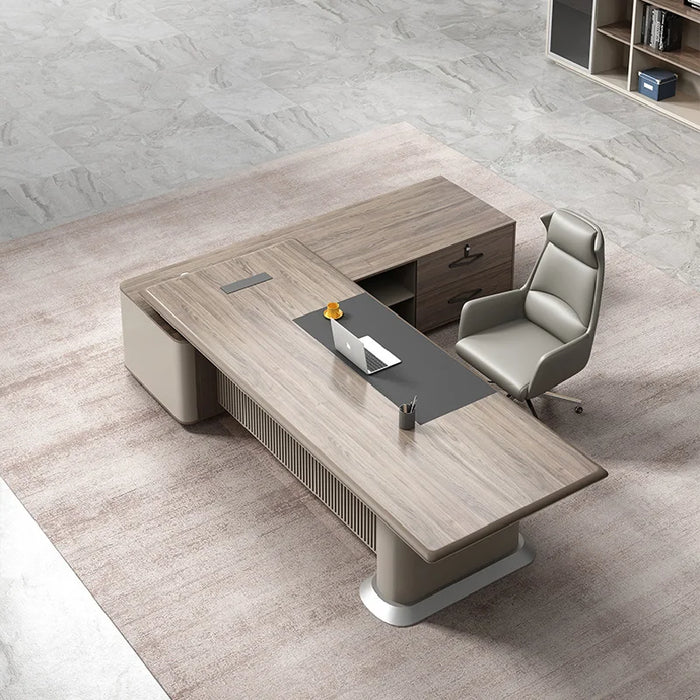 Computer Office Desk Organizer Reception Aesthetic Wood Modern Corner Desk Executive Mesas De Computador Office Furniture