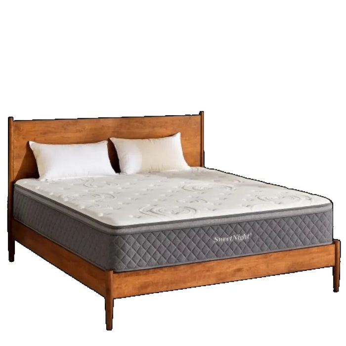 Mattress Queen - 10 Inch Queen Hybrid Mattress, Bamboo Charcoal Foam Queen Size Bed Mattress