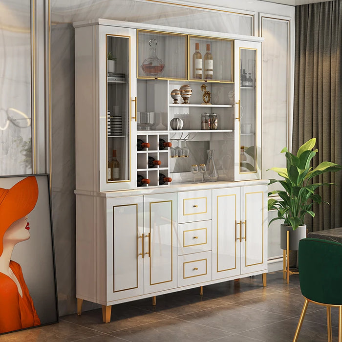 Light luxury dining side cabinet modern simple living room wine cabinet storage cabinet Kitchen cabinet tea cupboard against the