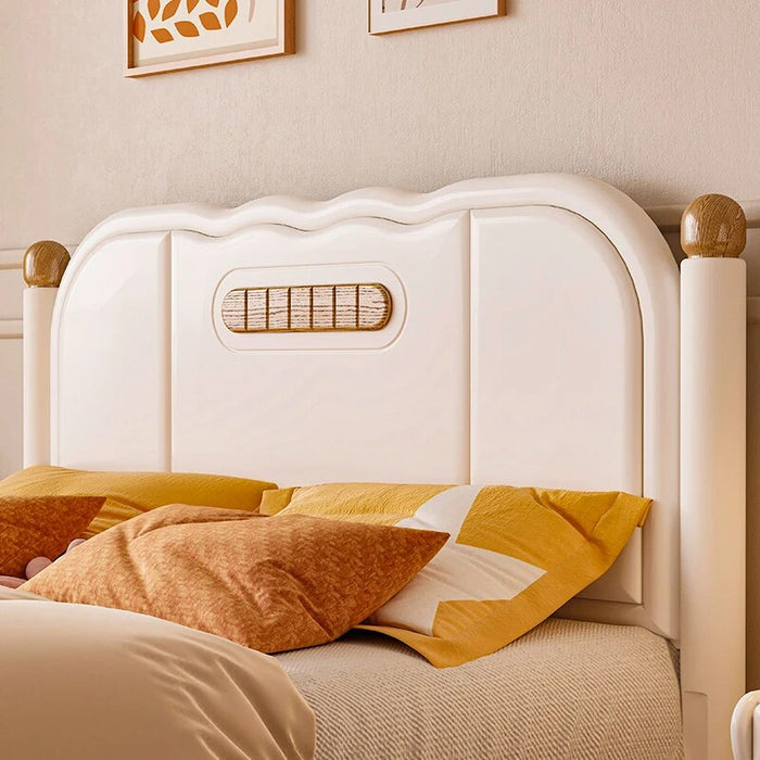 Princess Twin Bed Frame Floor Girls Baby Bedside Crib Queen Size Bed Wooden Toddler Lit Pour Fille Kids Bedroom Furniture