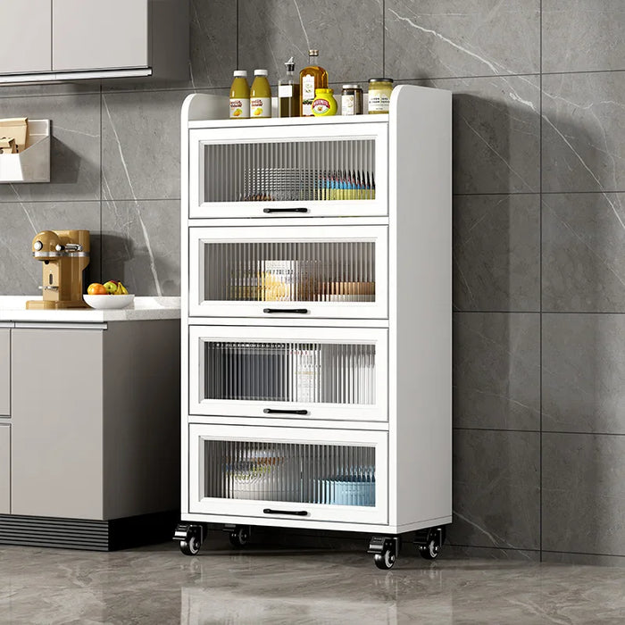 White Microwave Cabinet Sideboard Modern Bedside Exquisite Nordic Sideboard Storage Rack Design Armario Cocina Furniture ZT50SD