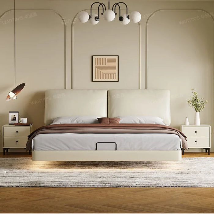 Set Simple Double Bed Light Soft Designer Sleeping Human Double Bed Frame Headboards Cama Matrimonial Bedroom Nordic Furniture