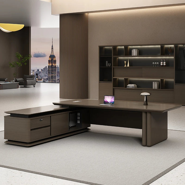 Study Executive Office Desk Gaming Conference Drawers Desktop Office Desk Reception Scrivanie Per Ufficio Luxury Furniture