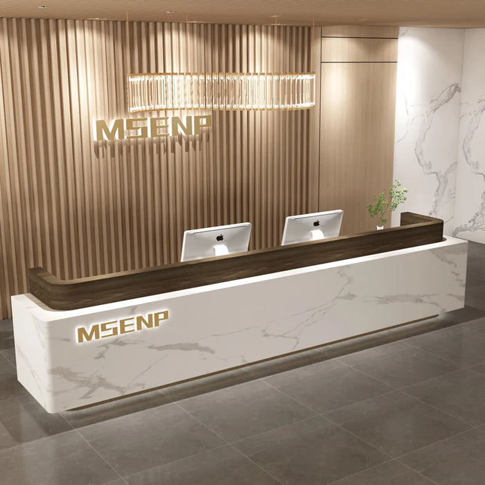 Shop Cashier Reception Counter Desk Modern Beauty Salon Cash Bar Counter Retail Shop Spa Mostrador Oficina Office Furniture