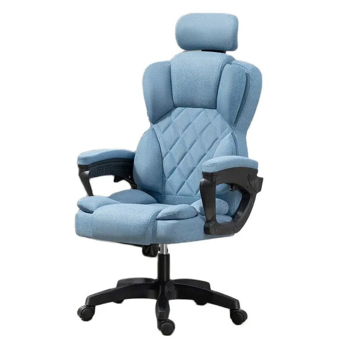 Upgraded Computer Chair, Home Office Comfort, Boss Chair Liftable Lying Linger, Cotton and Linen Reathable All-season Universal