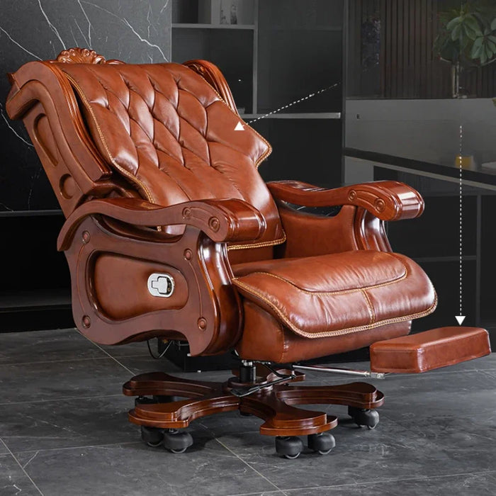 Luxury Office Chairs Commerce Solid Wood Massage Swivel Office Chairs Household Chaises Furniture