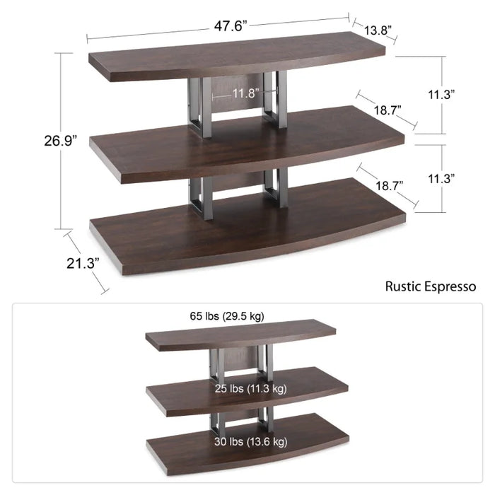 Better Homes & Gardens Walker TV Stand, Rustic Espresso living room furniture  tv stand cabinet