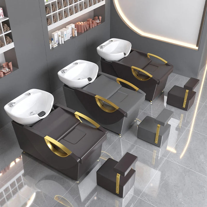Nursing Shampoo Chair Styling Hairstyle Hair Washing Chair Hairdresser Multifunctional Cadeira De Salao Spa Furniture CY50XT