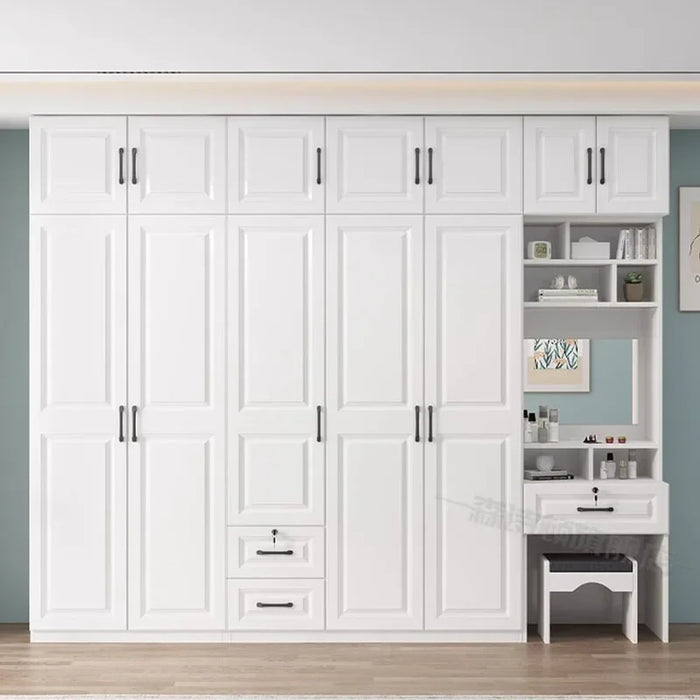 White Multifuncion Wardrobe Makeup Holder Room Organization Wardrobe Portable Storage Rangement Chambre Bedroom Furniture