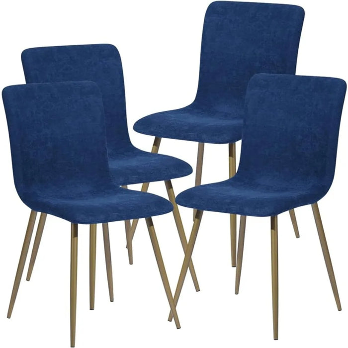 Soft Padded Seat and Back Living Room Chair Modern Velvet Dining Chair Set of 4 Luxury Dining Chairs Interior Furniture Home