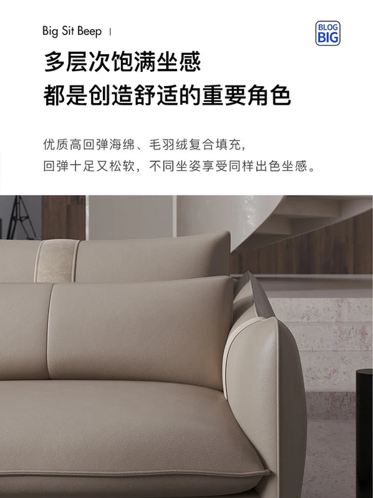 Fabric Sofa Large Living Room Modern Simple and Light Luxury Imported Flannel Sofa
