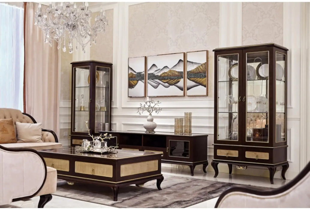 Living room furniture Italian light luxury texture beech dark temperament steady frosted leather sofa bedroom