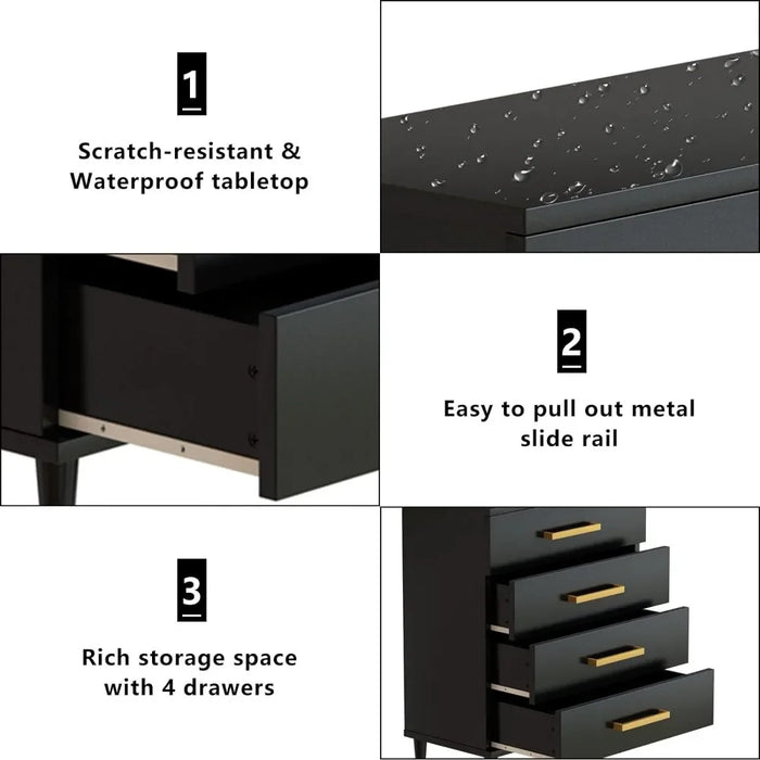 Modern Office File Storage Cabinet for Bedroom Dresser With Mirror Furniture Makeup Dressing Table With Mirror Home Freight free