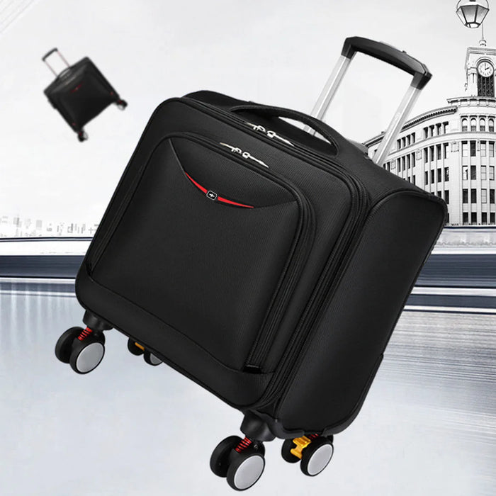 18 Inch Travel Carry-on Soft Canvas Mini Suitcase With Wheels Trolley Rolling Laptop Luggage Bag Boarding Cabin Free Shipping