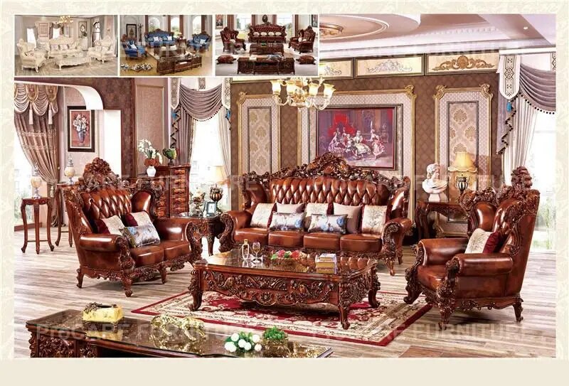 European luxury sofa set furniture living room royal fish living room sofas