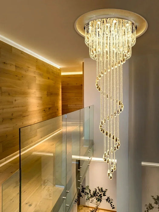 Modern crystal chandelier LED light Fixture For living room luxury crystal chandelier Villa Decoration