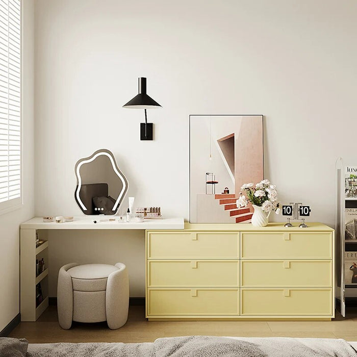Fashion Bedroom Dressing Table Container European Mirror Chair Dressing Table Drawer Multifunctional Coiffeuse Furniture Makeup