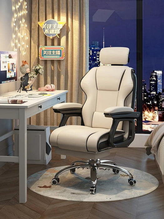 Aoliviya Official New Computer Chair Home Comfortable Sitting Office Seating Girls' Dormitory Backrest Chair Anchor Lifting