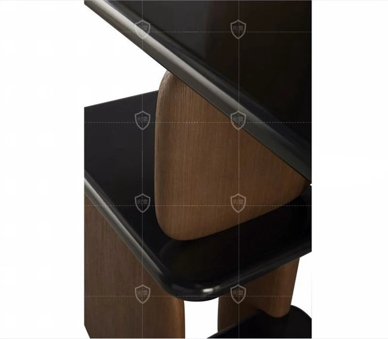 Bookcase Simple Modern Retro Italian Style Minimalist Bookshelf Display Stand