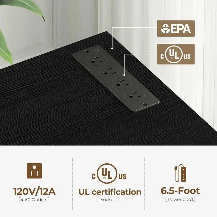 Tv Stand Living Room Furniture Free Shipping Deformable TV Stand With LED Strip Light and Power Socket for TVs Up to 70 Inches