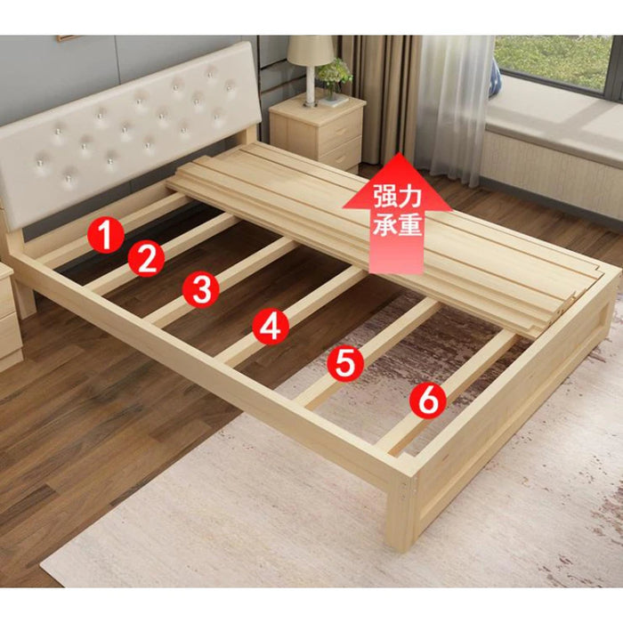 Eco-friendly Solid Wood Bed кровать Bedroom Furniture Kids Adults Wooden Bed Easy Assembly Modern Sleeping 침대 Home Furniture