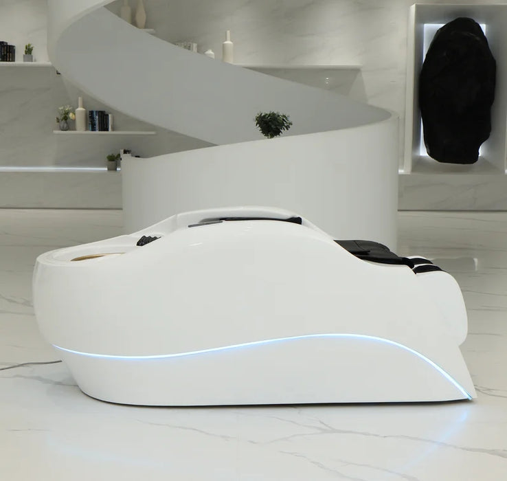 beauty salon electric luxury hair washing massage chair shampoo bed and bowl