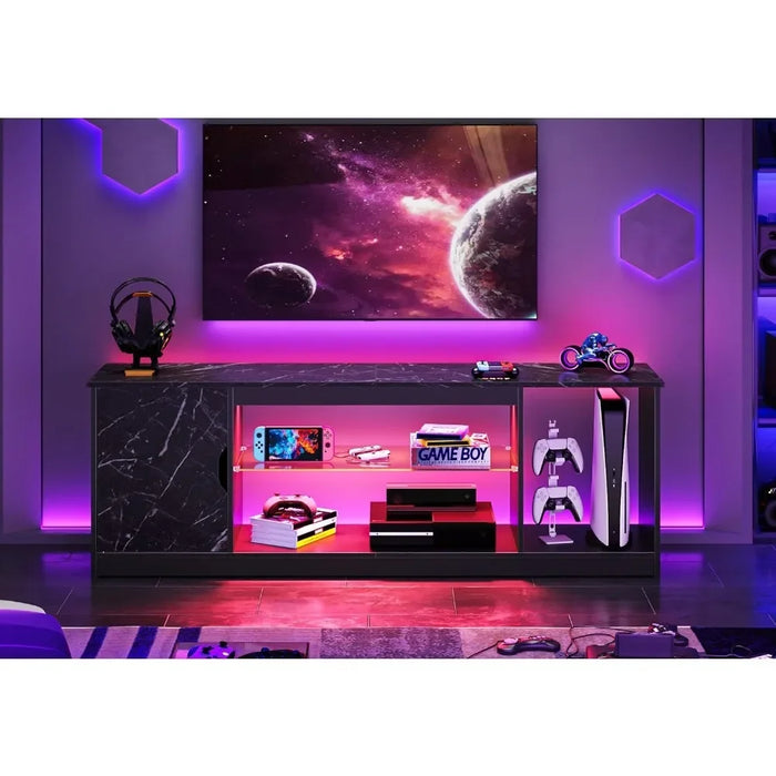 TV Cabinet Living Room Furniture Free Shipping TV Console With Adjustable Glass Bracket For Living Room Bedroom Modern Home