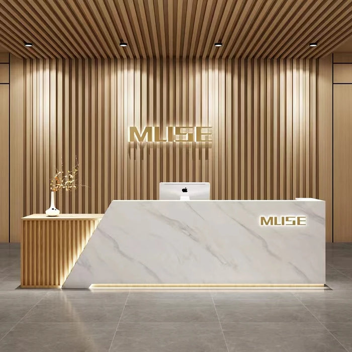 Checkout Pulpit Reception Desks Podium Executive Closet Cashier Reception Desks Shop Bureau Meuble Beauty Salon Furniture