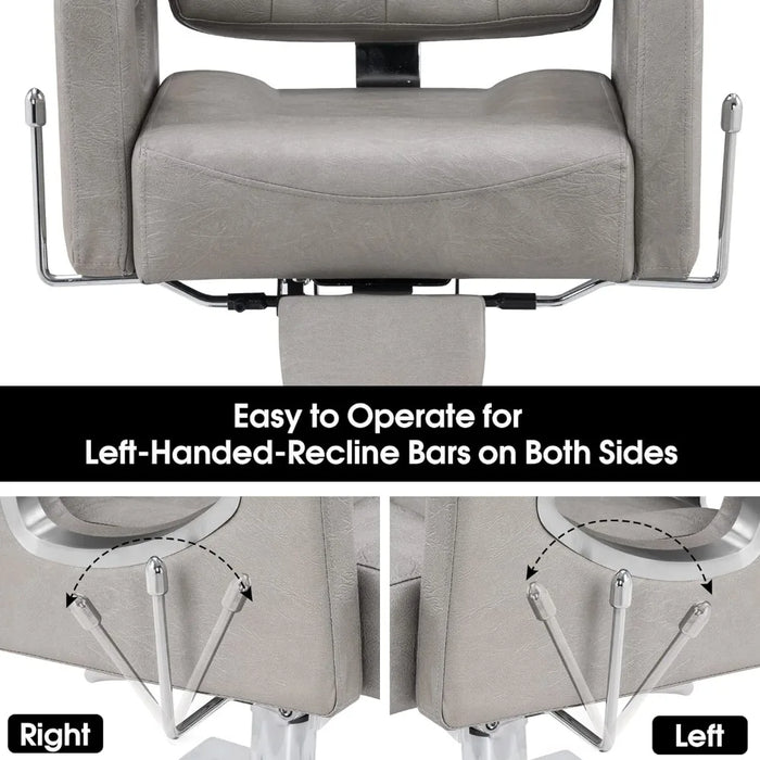 Barber Chair Reclining Salon Chair for Hair Stylist, Antique Hair Spa Salon Styling Beauty Equipment 8132 ,Furniture