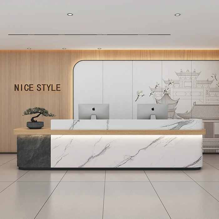 Study Office Reception Desk Podium Cashier Restaurant Shop Reception Desks Modern Console Mostrador Recepcion Salon Furniture