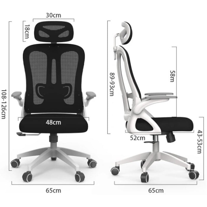 Office Chair Breathable Mesh Computer Chair Ergonomic Chair with Adjustable Lumbar Support and Headrest Desk Chair Gaming Chair