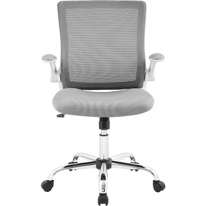 Serta Creativity Ergonomic Mesh Office Computer Desk Chair, Adjustable Armrest with Mid-Back Lumbar Support, Gray Gaming Chair